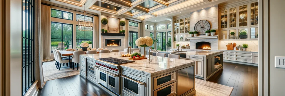 Luxury kitchen with top upgrades for homebuyers