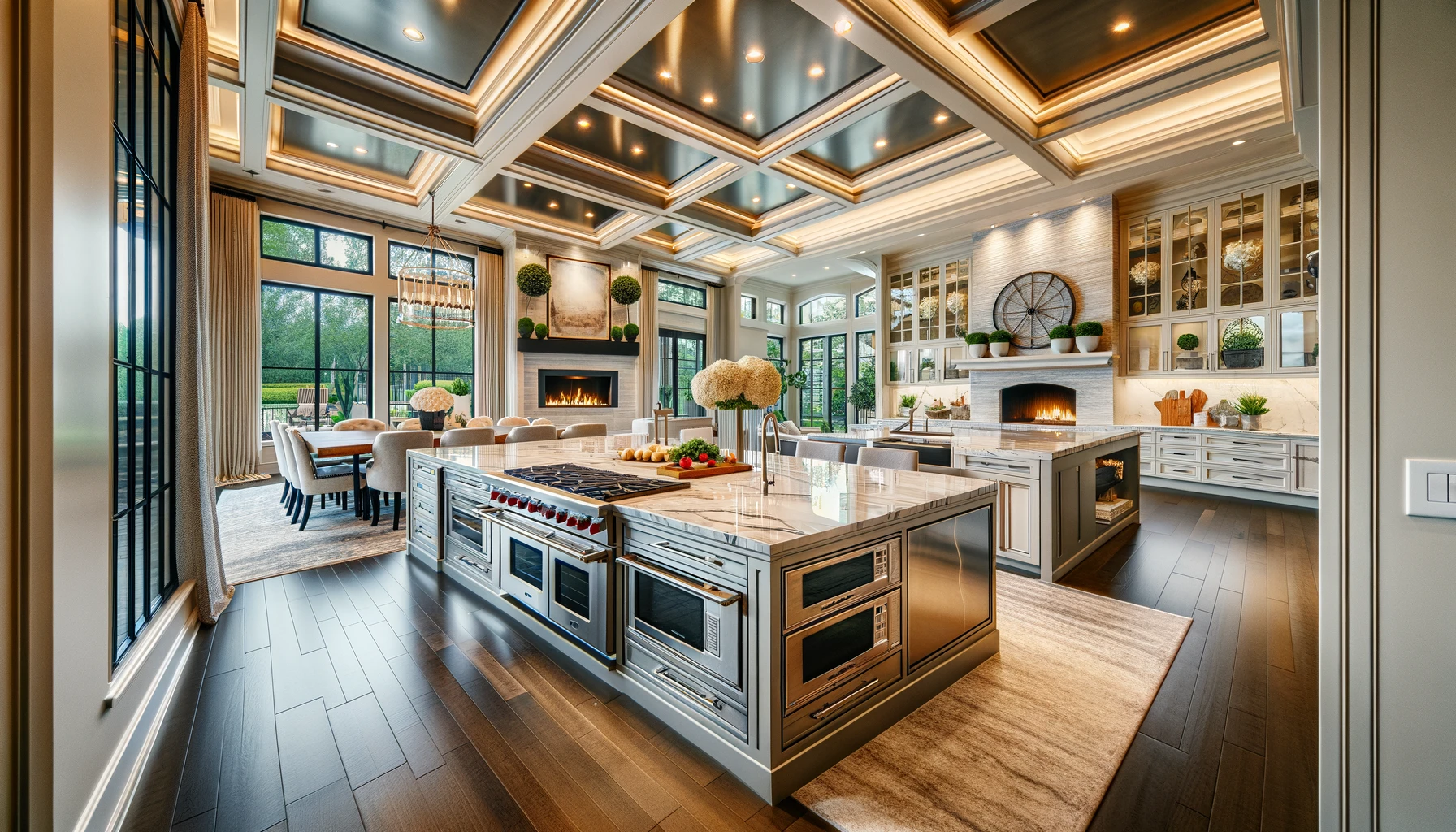 Luxury kitchen with top upgrades for homebuyers