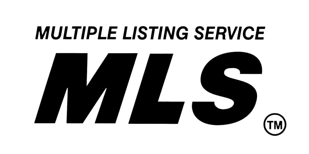 The acronym 'MLS' for Multiple Listing Service, displayed in bold black letters with a trademark symbol, related to Rockford, MI real estate listings.